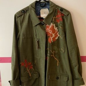 Anthropologie Embroidered Jacket